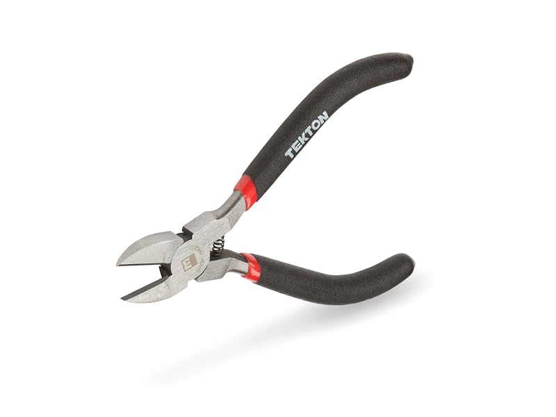 Alicate de Corte Diagonal de Precisão TEKTON 3526 em Aço Carbono
