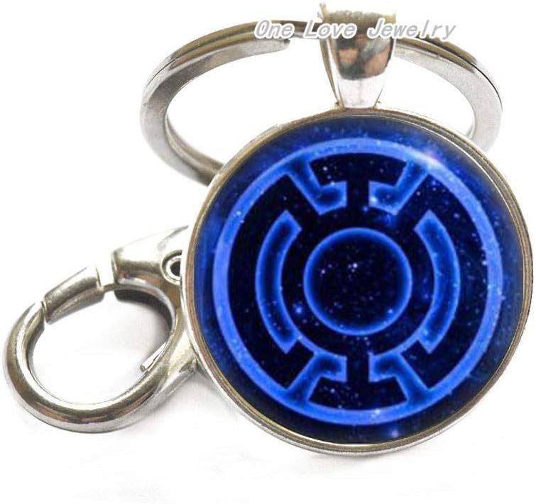 Blue Lantern Keychain,Blue Lantern Key Ring,Video Game Keychain,Art Gifts,for Her,for him,TAP097