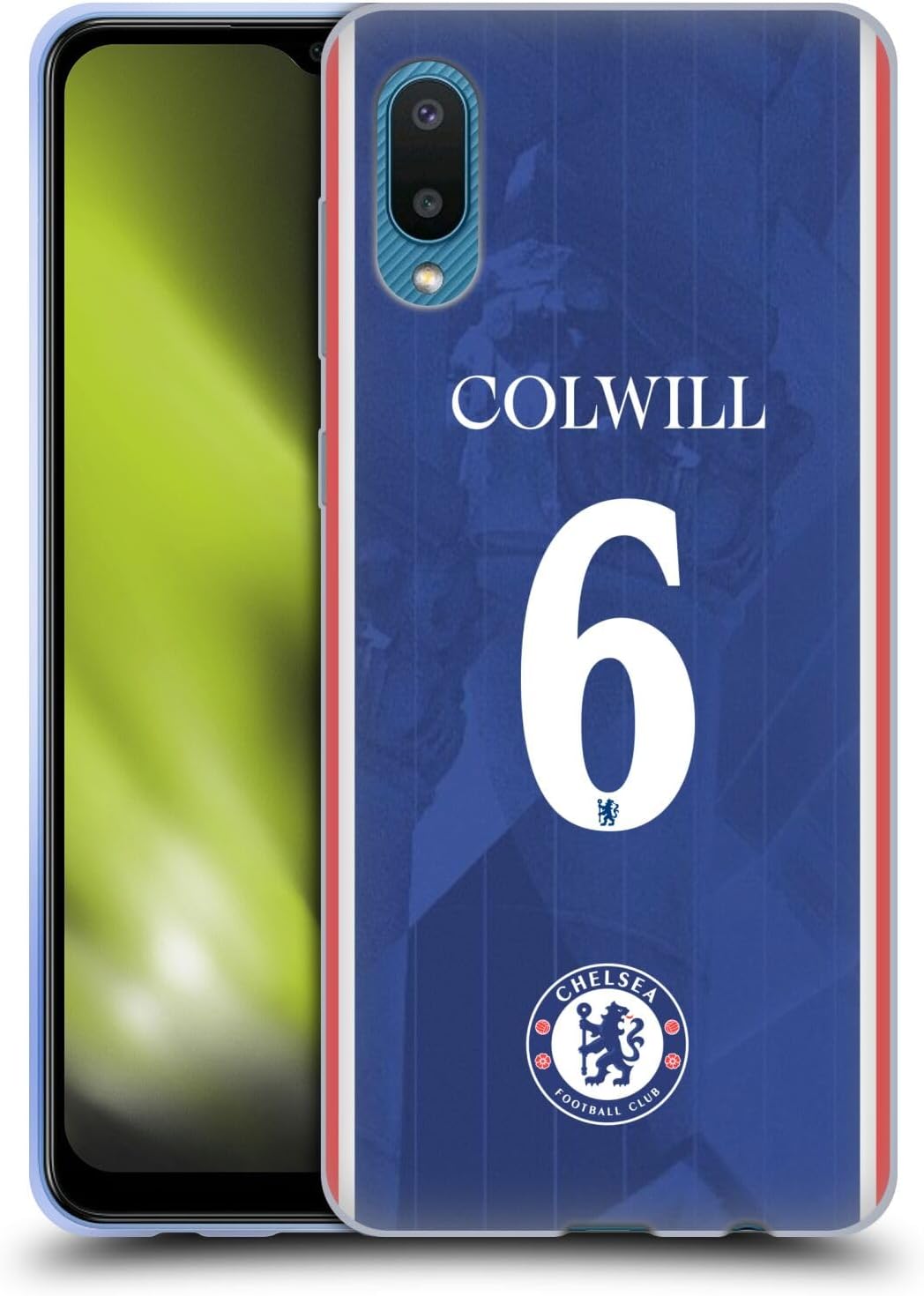 Head Case Designs Officially Licensed Chelsea Football Club Levi Colwill 2025/26 Players Home Kit Gel Case [Military Grade Protection] Compatible With Samsung Galaxy A02/M02 (2021)