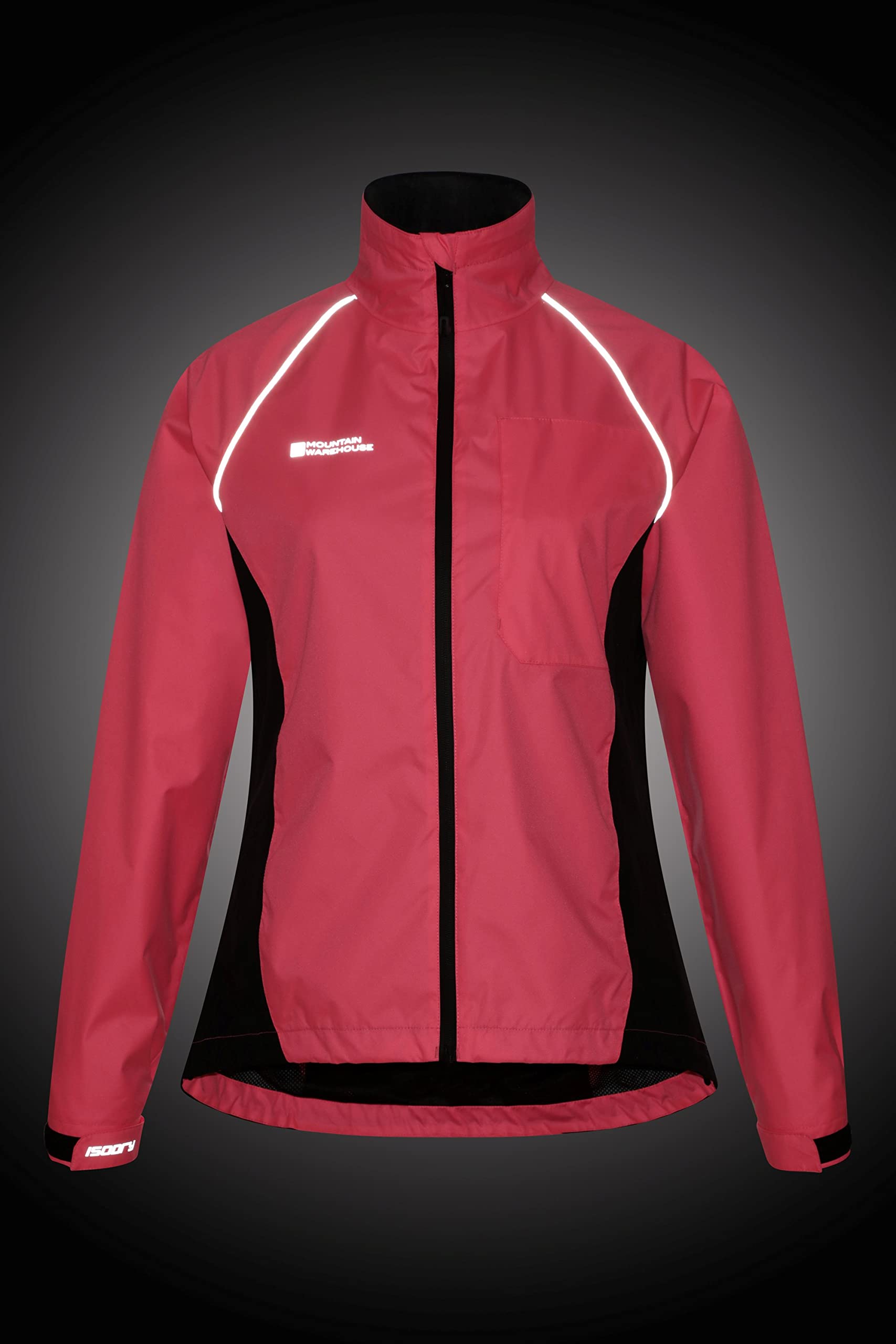 Mountain Warehouse Veste Imperméable Adrenaline Femme - Veste Respirante, Coutures Imperméables, Veste Pluie Réfléchissante - Cyclisme, Printemps été