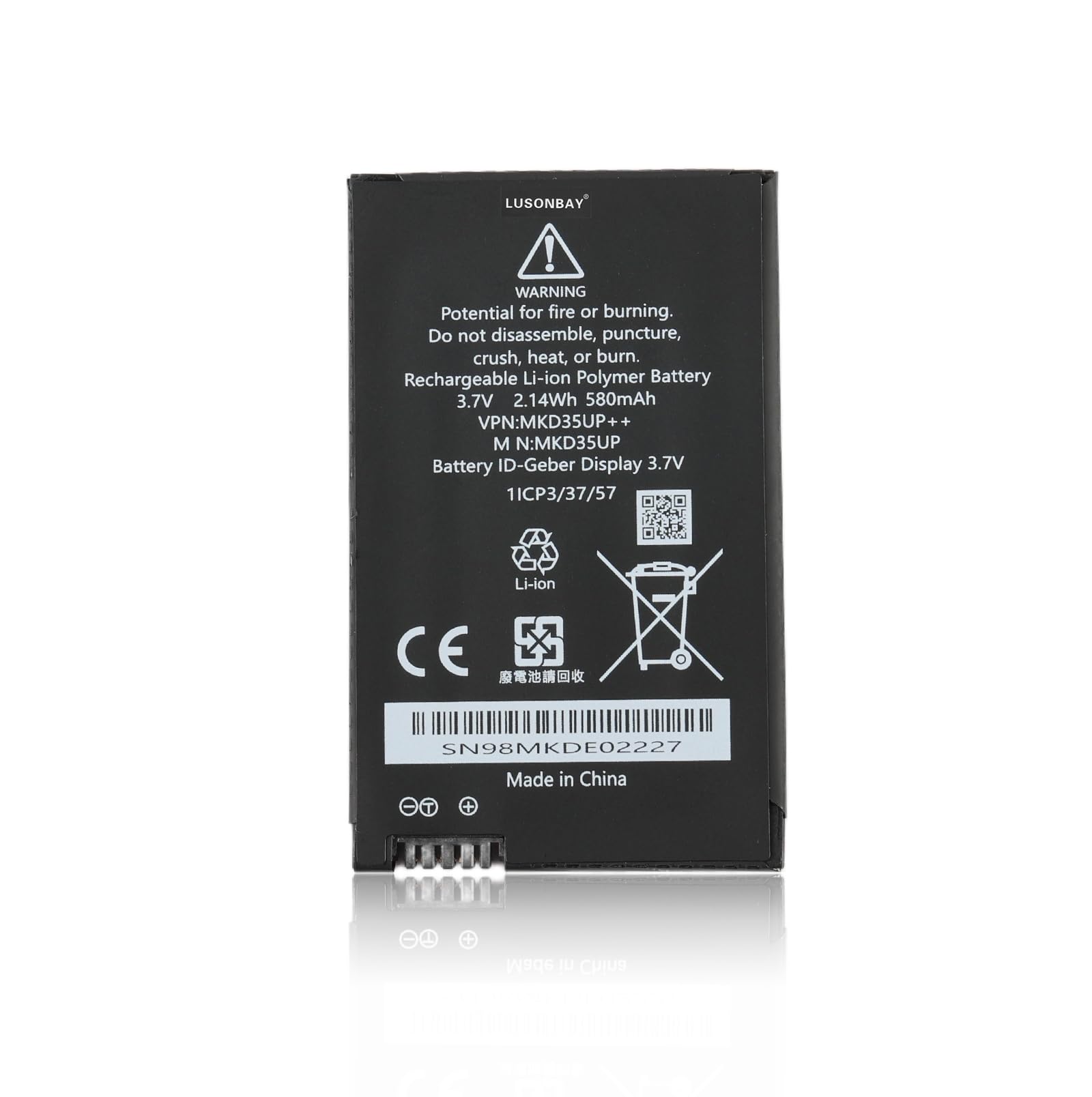 MKD35UP 9442976-01 Ersatzschlüssel Kompatibel Mit BMW 530le 730 740 745 760li 530l 5/6/7/X3 X5 X6 AG ID-Geber Batterieanzeige MKD35UP++ AE2536561 3,7V 2,14Wh