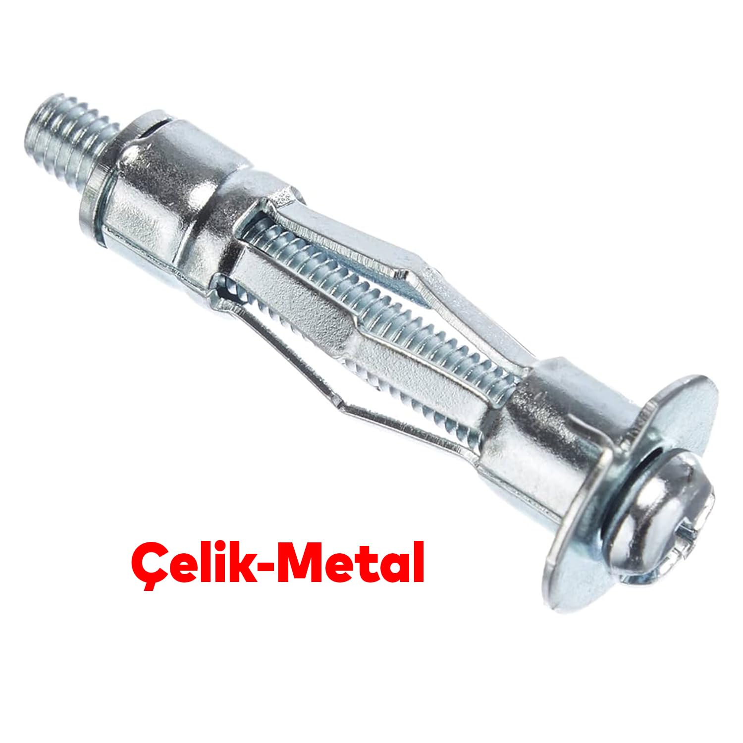 Çelik Alçıpan ve Boşluk Dübel FRT Tuğla Duvar Bims Paraşüt Dübeli 5x37 Metal 5 Adet