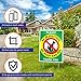 Please Be Respectful No Poop And Pee Thank You Sign, (2 Pack) Double Sided 9x12 Inches, Corrugated Plastic with Metal H Stake, Made in USA