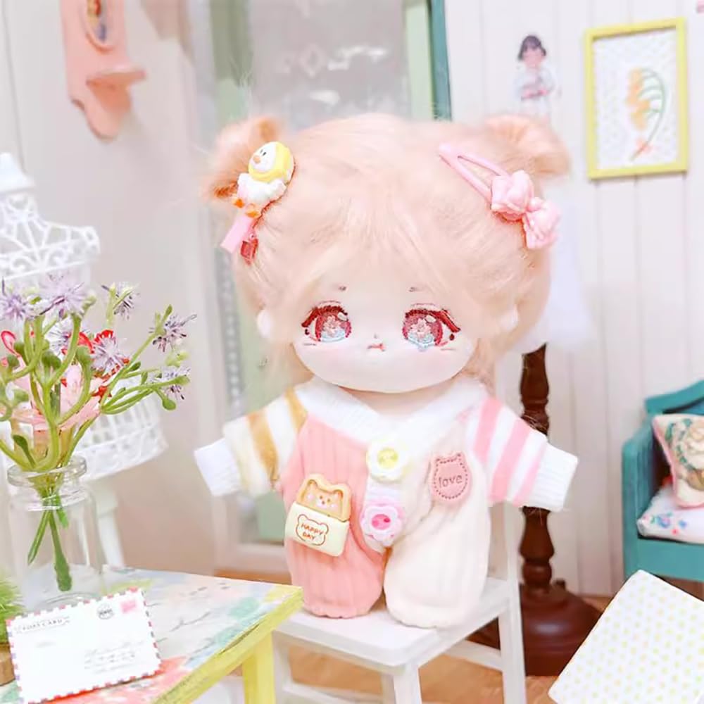 niannyyhouse Tutina di peluche, 10 cm ~ 15 cm, 20 cm, vestitino per bambole (rosa, 10 cm ~ 15 cm)