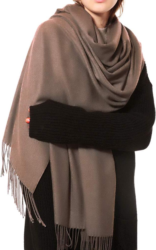 OHAYOMI Womens Thick Oversized Pashmina Shawl Wrap Scarves Soft Winter Warm Blanket