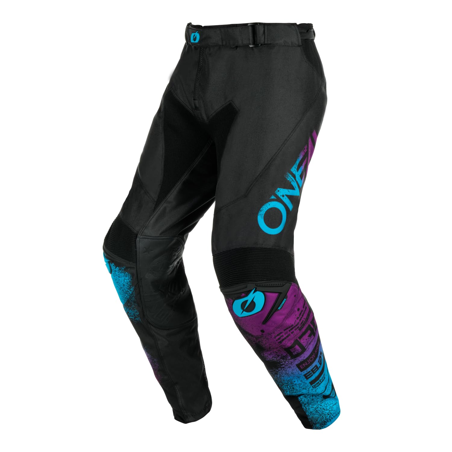 O'NEAL | Motocross Pants | Enduro Motorcycle | Durable Denier Fabric, High Mobility, Athletic Fit | Pants Mayhem Scarz V.24 | Adult | Black Blue | Size 28