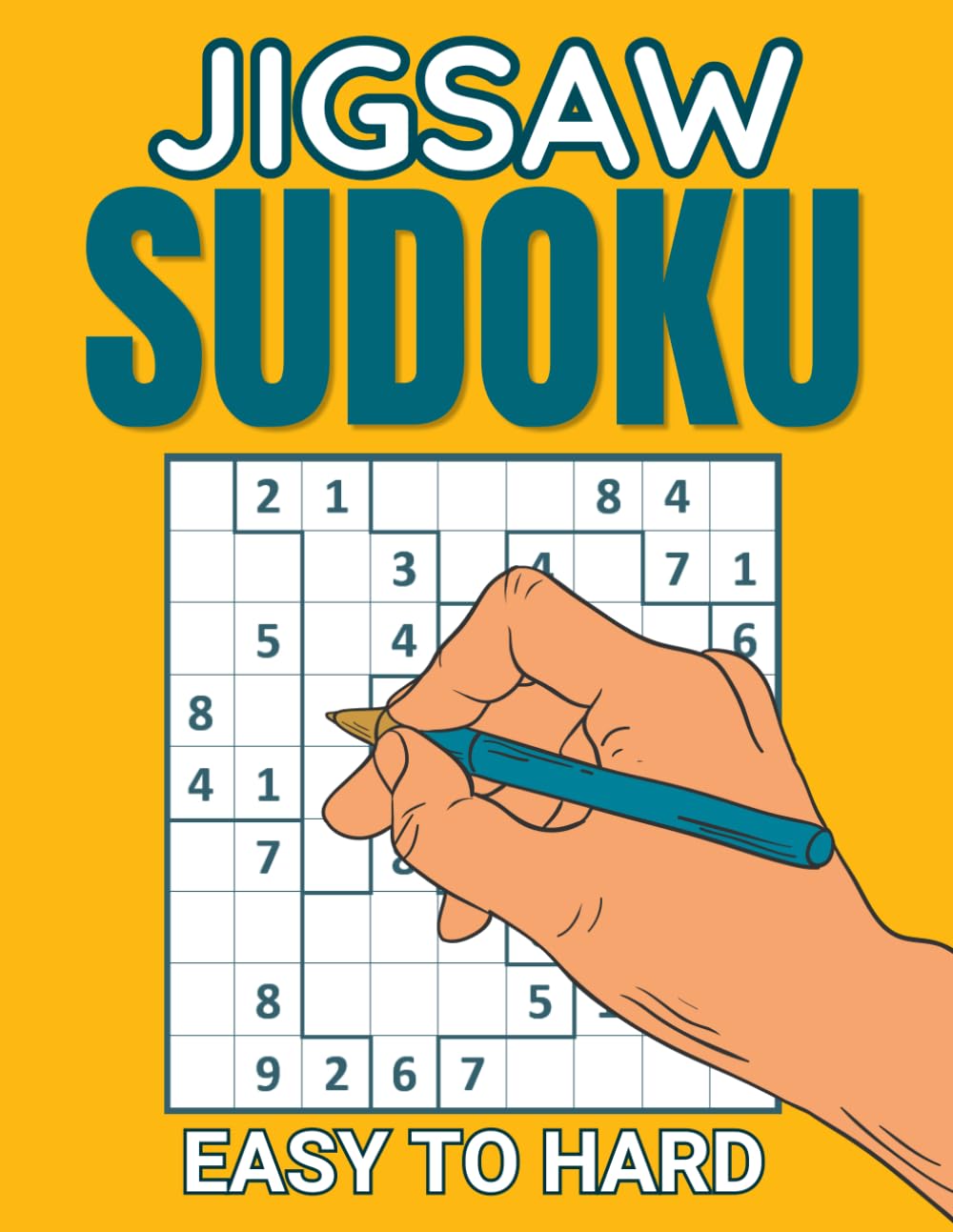 Jigsaw Sudoku Puzzle Book: 300 Unique Puzzles from Easy to Hard | Irregular Regions Logic Puzzle Book with Solutions