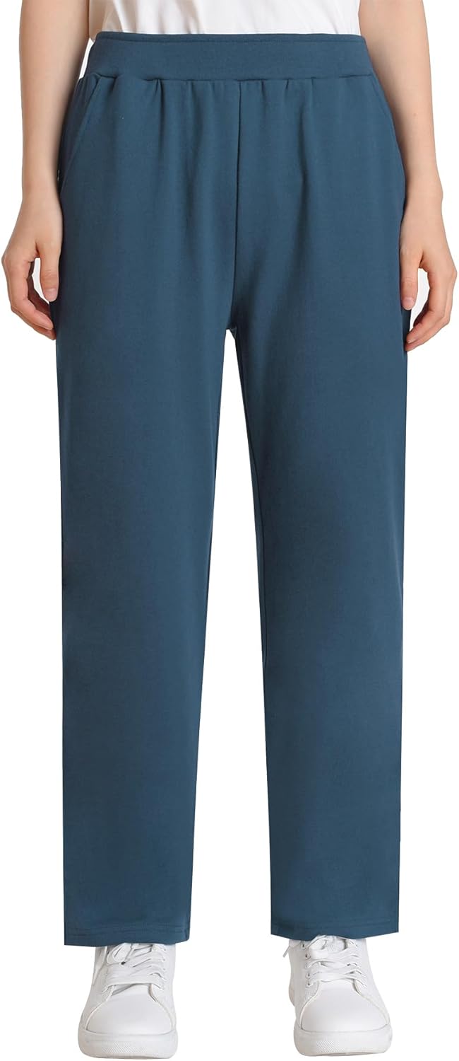 Weinteeレディース小柄伸縮性ウエストコットンパンツ 高齢者用