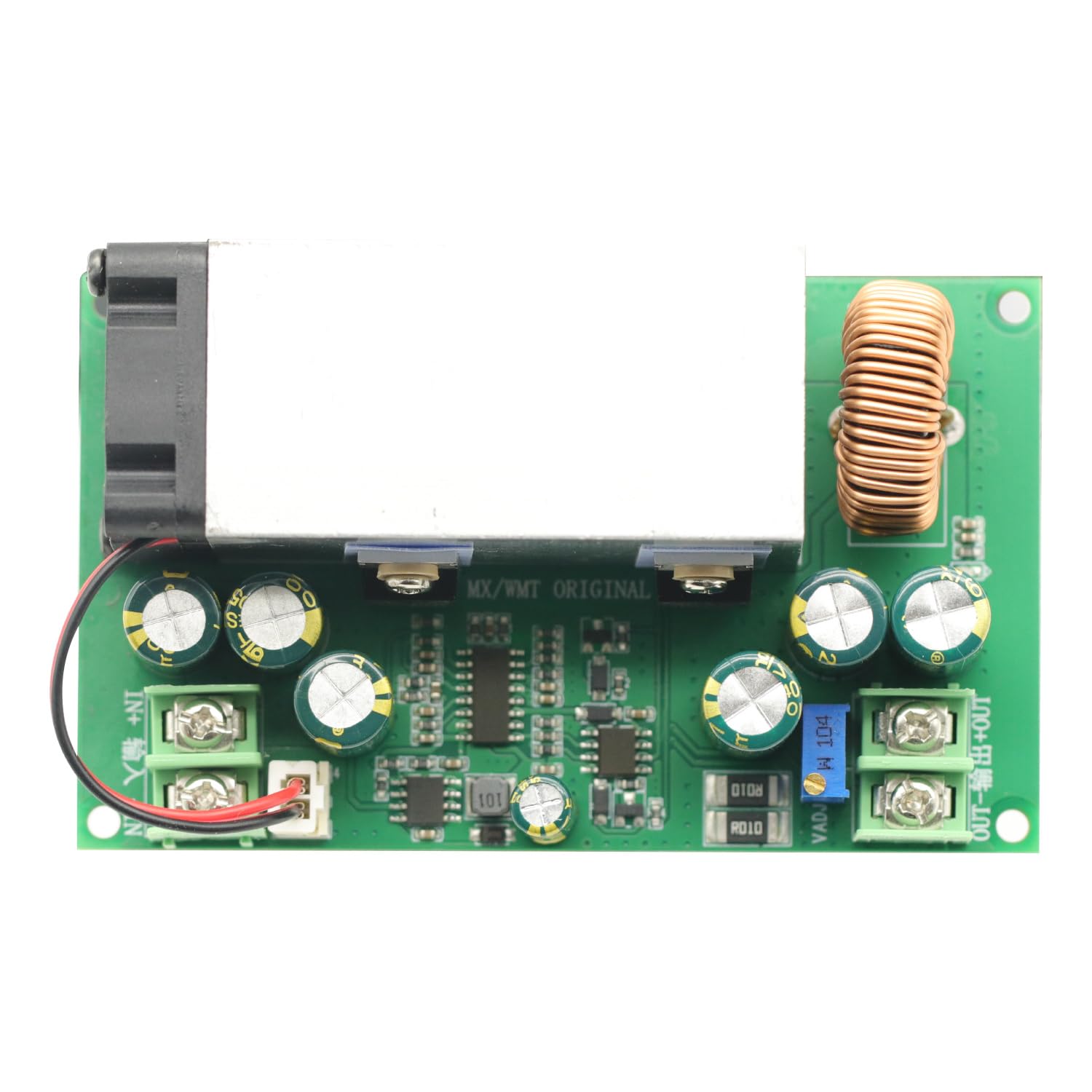 DC-DC 600W 25A Step Down Alimentatore w/Fan Buck Modulo Convertitore di Tensione Regolabile 12-75V a 2.5-50V per Arduino Board Module