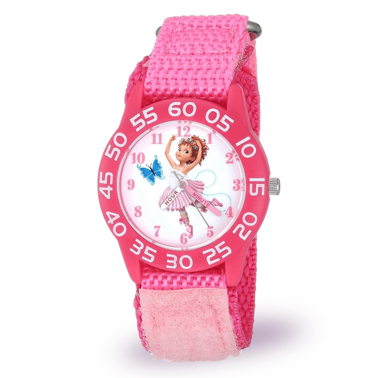 Jr. Kids' Plastic Time Teacher Analog Quartz Nylon Strap Watch