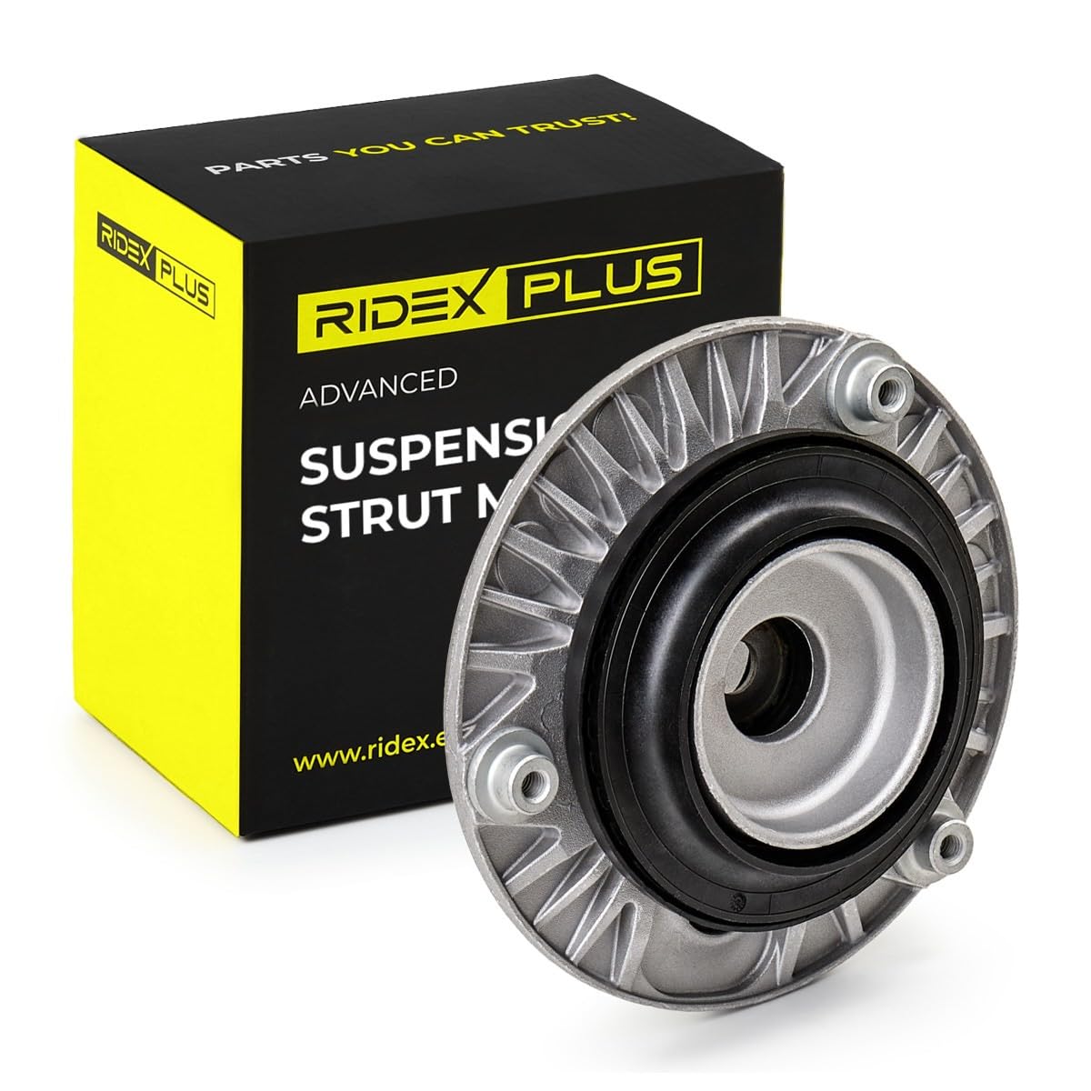 RIDEX PLUS 1180S0346P Copela de amortiguador Delantero Izquierda Delantero Derecha con cojinete esférico integrado Compatible con CITROËN C3 II SC