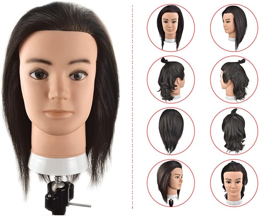 SIHANG カットウィッグ 練習用ウィッグ 練習用カットウィッグ 人毛100