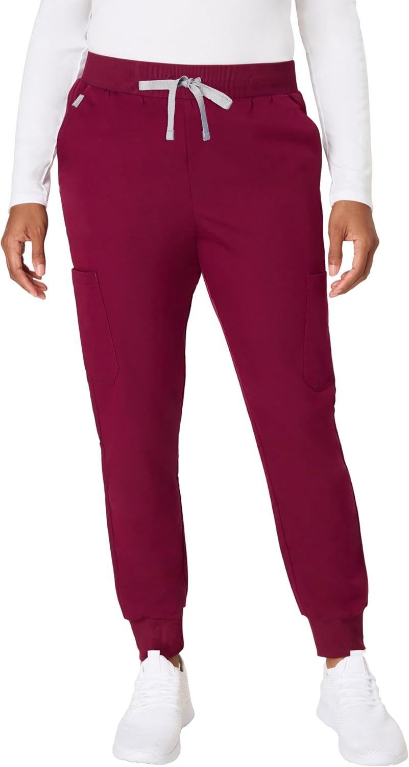 Hanes Women's Premium Scrubs Joggers with Pockets, Comfort Fit Scrubs for Women, Nurse Essentials