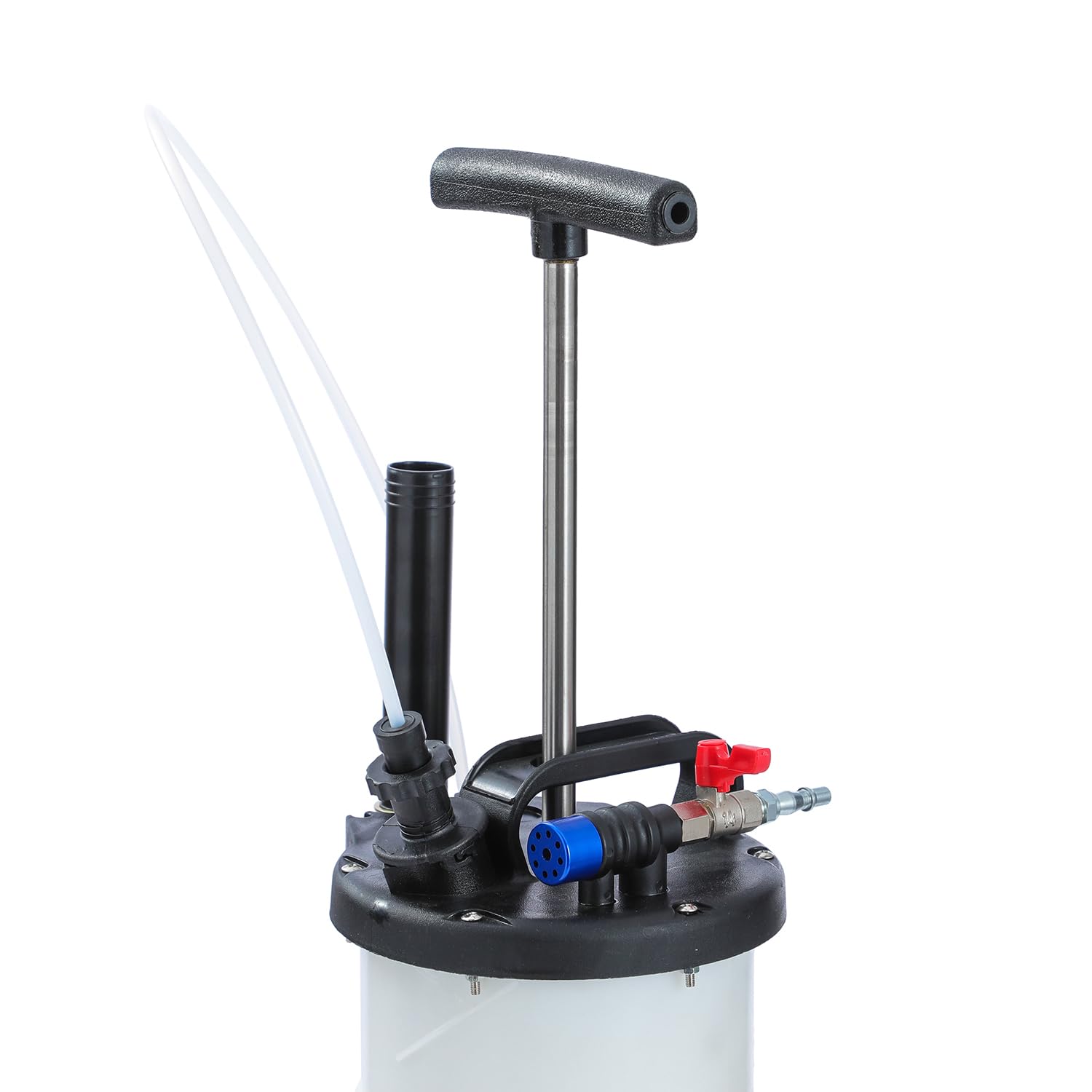 KATSU Tools Pompa pneumatica manuale per l'estrazione dell'olio da 5 litri, evacuatore di fluidi, motore, cambio dell'olio, pompa di aspirazione a vuoto per auto, moto, marine