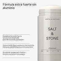 Vista 5 de SALT & STONE Desodorante sin aluminio Protección extra fuerte de 48 horas para mujeres y hombres Fabricado con extractos de algas marinas