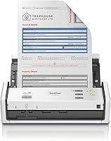 Brother ADS-1300 Compact Desktop Scanner - 30ppm Duplex Scanning, USB-C Powered, 20-Page ADF for Home & Office