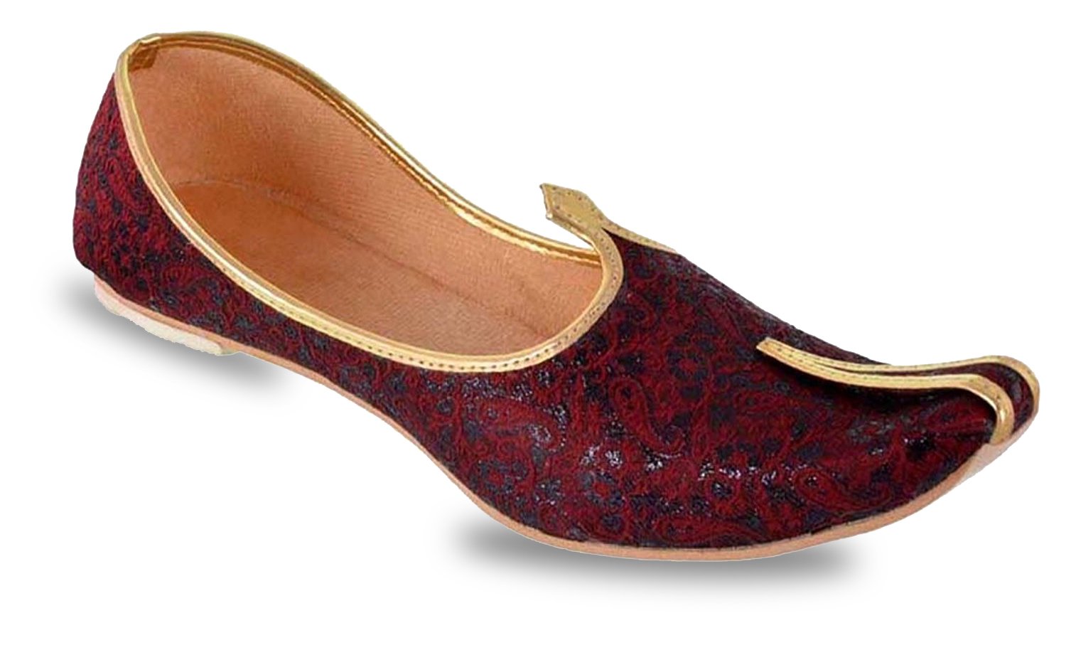 Unique Mens Brown Shining Juti (UK 11) (B01M34DYGM) Amazon Price History, Amazon Price Tracker
