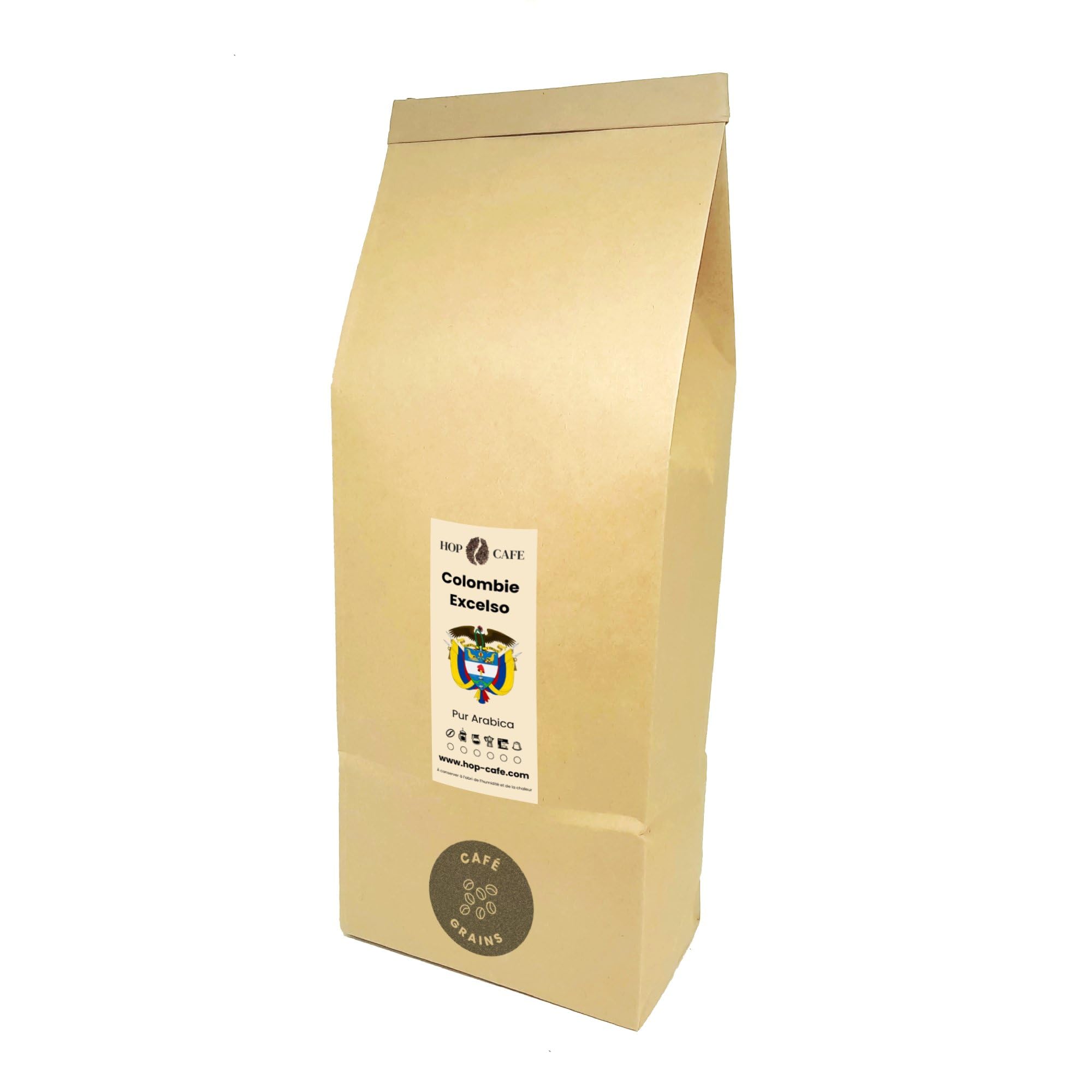 HOP CAFE Grains Colombie Excelso • 1kg
