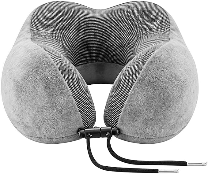 Neck Pillow for Traveling Memory Foam Travel Pillows for Airplanes Head & Neck Support Flight Headrest Sleep