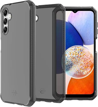 ITSKINS Spectrum R // Clear for Samsung Galaxy A14 5G, Protective Phone Case, Anti-Yellowing, Shockproof Cover, and Military Grade Phone Case - Smoke