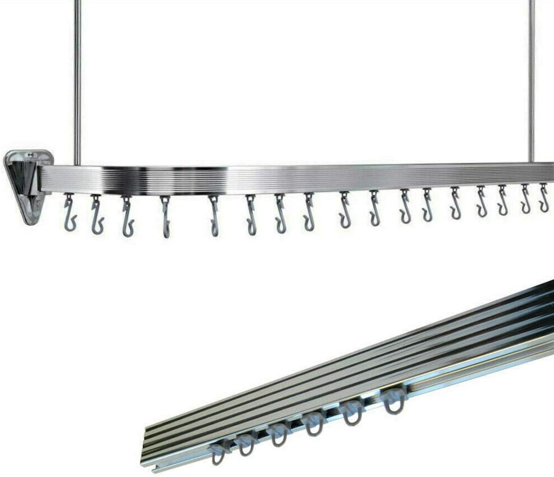 Chrome Shower Curtain Rail Adjustable Shower Curtain Pole Quality Non Rust Shower Rail Chrome