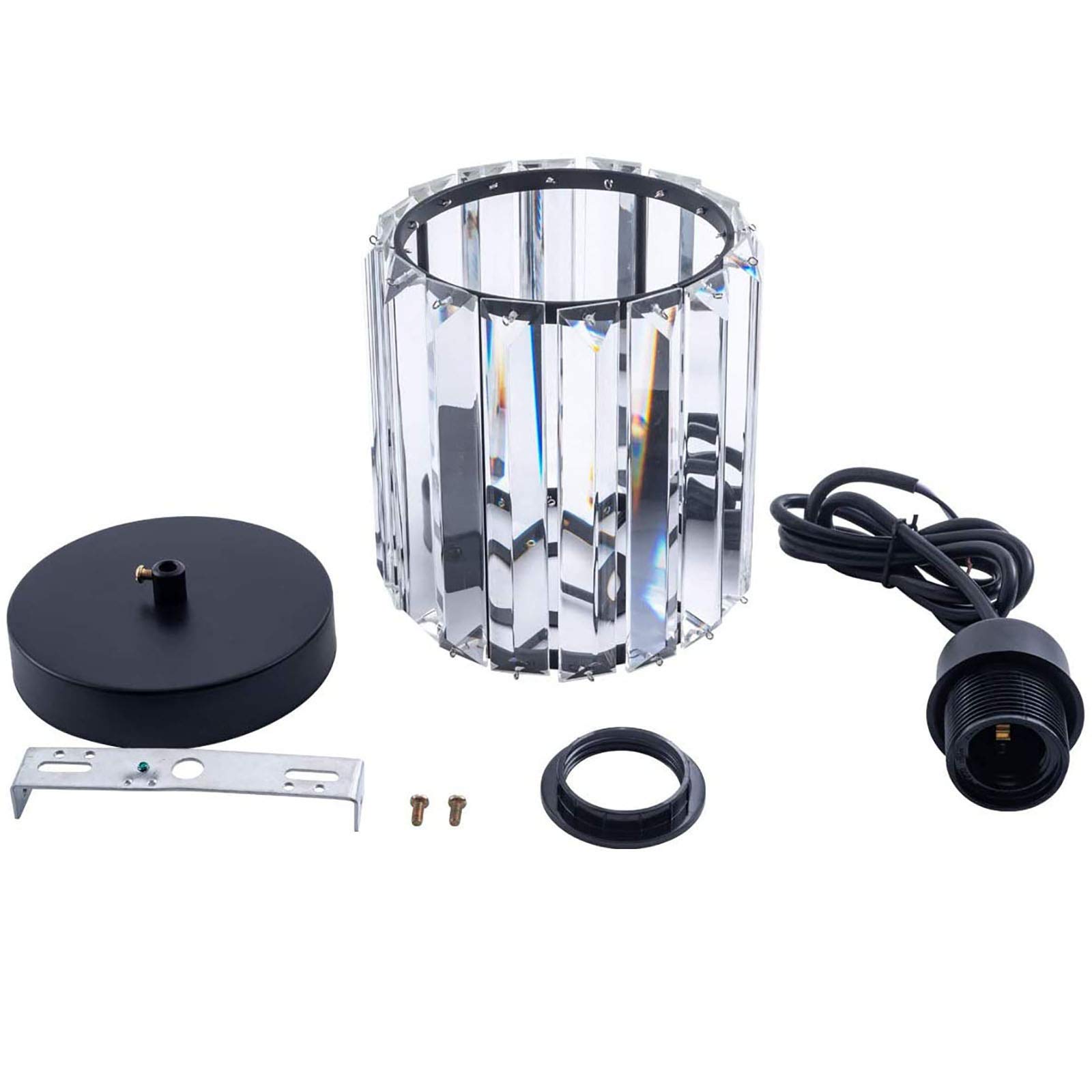 Lámpara colgante de techo de Cristal para Isla de cocina, iluminación LED Ajustable para Bar, comedor, dormitorio, Moderna lámpara colgante de Cristal Min K9, 15 x 15 cm (6 x 6 pu