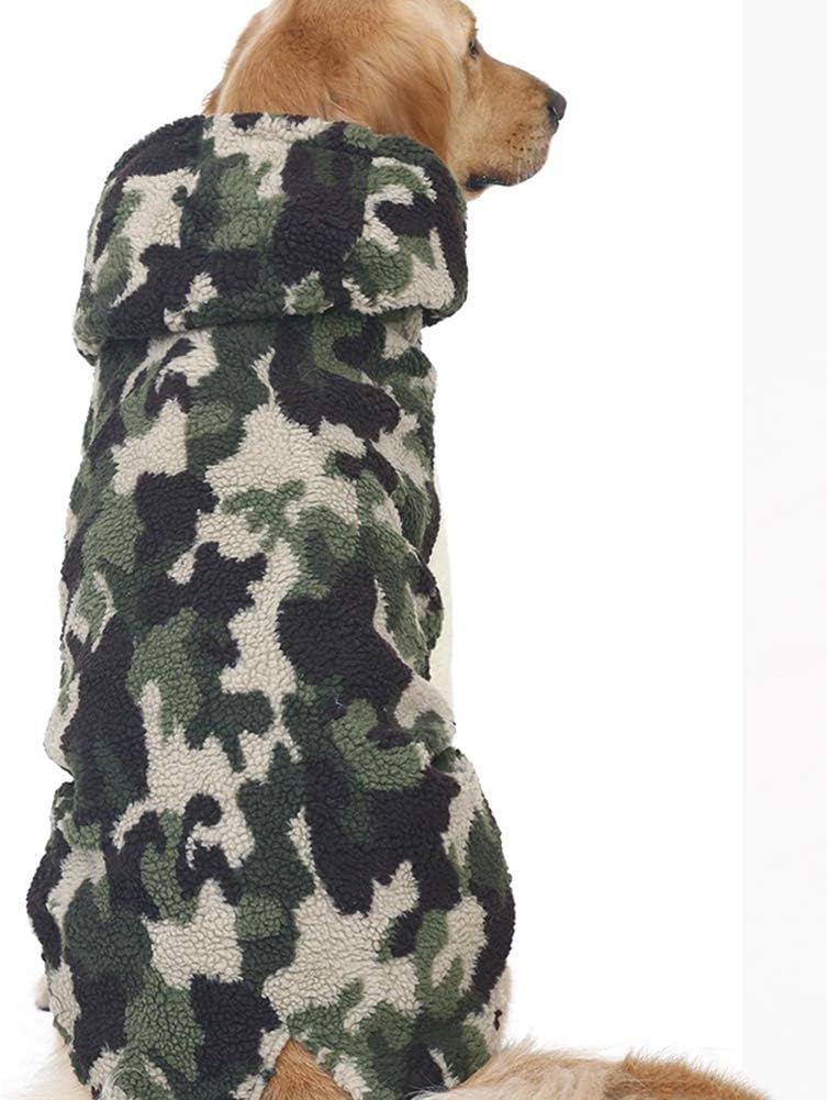 Dog Cold Weather Coats for Large Breeds Thicker Hoodie Lamb Cashmere Jacket Pet Clothes for Golden Retriever Labrador Samoyed Border Shepherd Large Dog (3X)