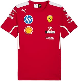 PUMA Scuderia Ferrari F1 2025 Men's Team Tshirt - Red
