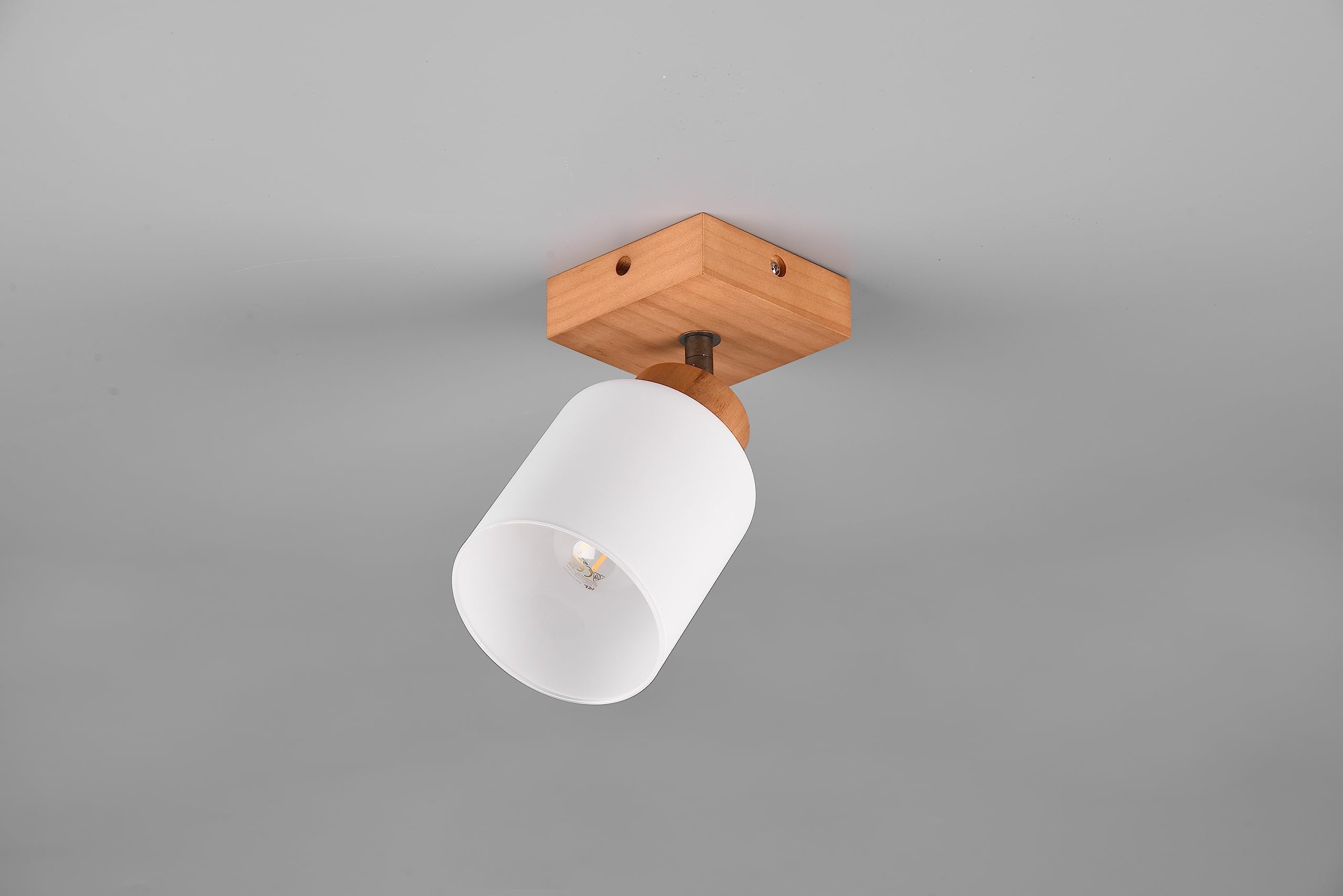 Faretto Reality Assam - Lampada Orientabile Legno/vetro, E14 Max 25W - Foto 8