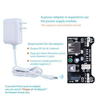 ELEGOO Electronic Fun Kit Bundle with Breadboard, 235 Items for Arduino | Basic Starter Kit for Beginners, Compatible with Arduino Project, Breadboard, Cable, Resistor, Capacitor, LED, Potentiometer