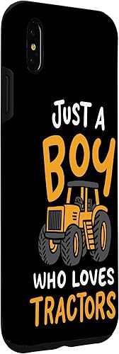 Miniatura 3 de iPhone XS Max Just A Boy Who Loves Tractors Farmer Estuche de regalo de cumpleaños