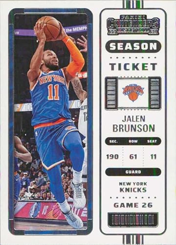 2022-23 Panini Contenders Season Ticket #24 Jalen Brunson New York Knicks Basketball Card - GotBaseballCards