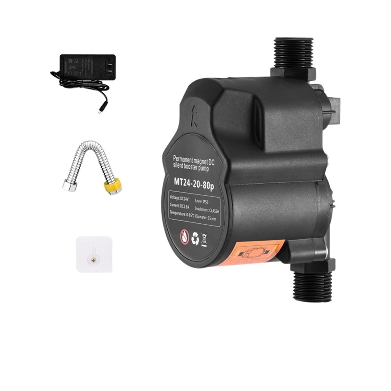 Bomba De Refuerzo De Presión De Agua DC 24V 200W For El Hogar Bomba De Diafragma De Baja Presión 35 Bombas De Ducha De Calentador De Agua Solar De Elevación