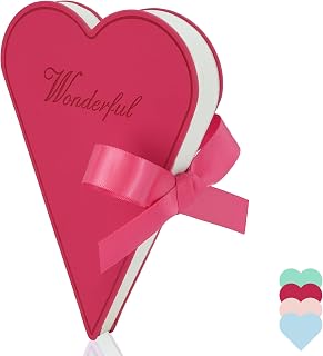 Heart Shaped Cover Journal, PU Leather Lined Little Diary Love Aesthetic Hardcover Cute Notebook With Bow Ribbon