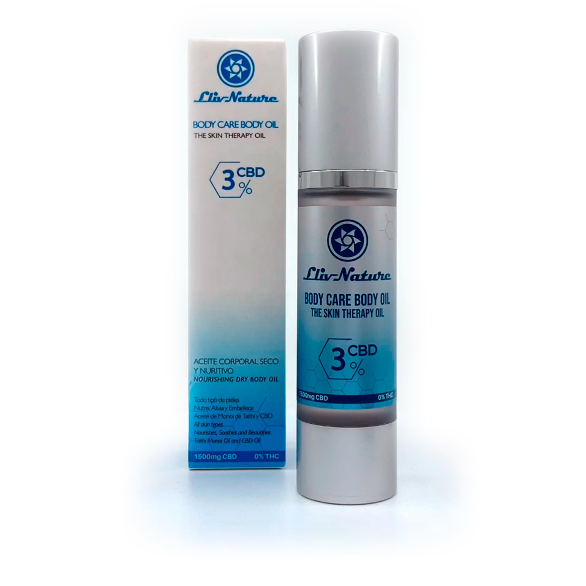 Aceite Corporal Seco Premium de 50ml con Alta Concentración 1500mg CBD e Ingredientes Naturales 5