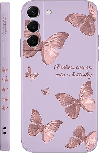 Miniatura 8 de Funda para Samsung Galaxy S22 Plus, funda para teléfono S22 Plus, diseño de patrón de mariposa de moda, silicona suave, protección contra caídas de