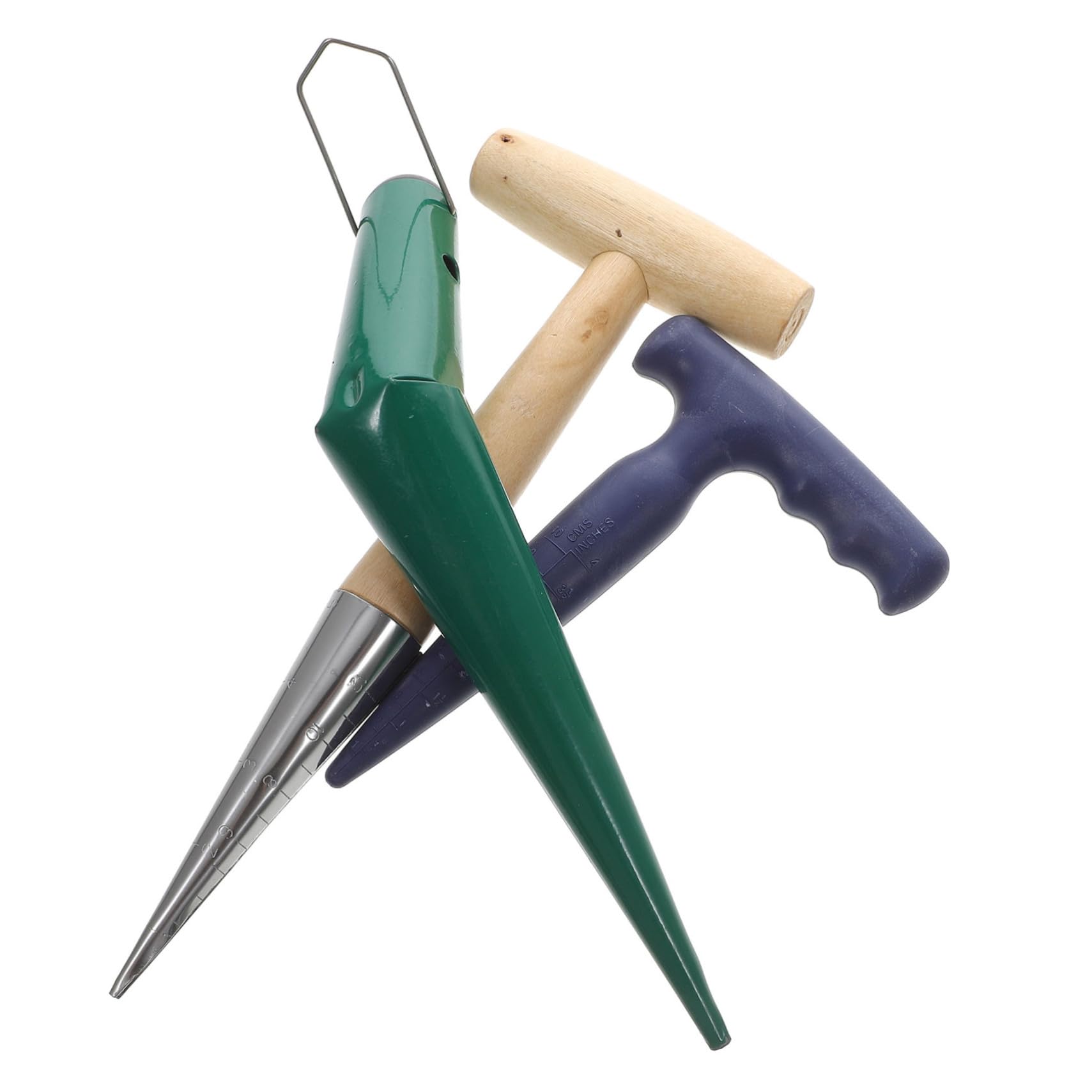 Perforatrices de jardin SUPVOX en acier inoxydable pour terreau, lot de 3