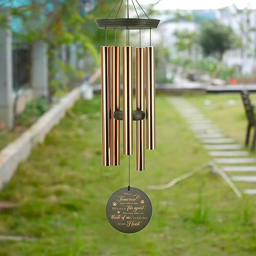 Miniatura 7 de ASTARIN Campanillas de viento para exteriores para la pérdida de mamá papá, campanillas de viento personalizadas para la pérdida de un ser querido,