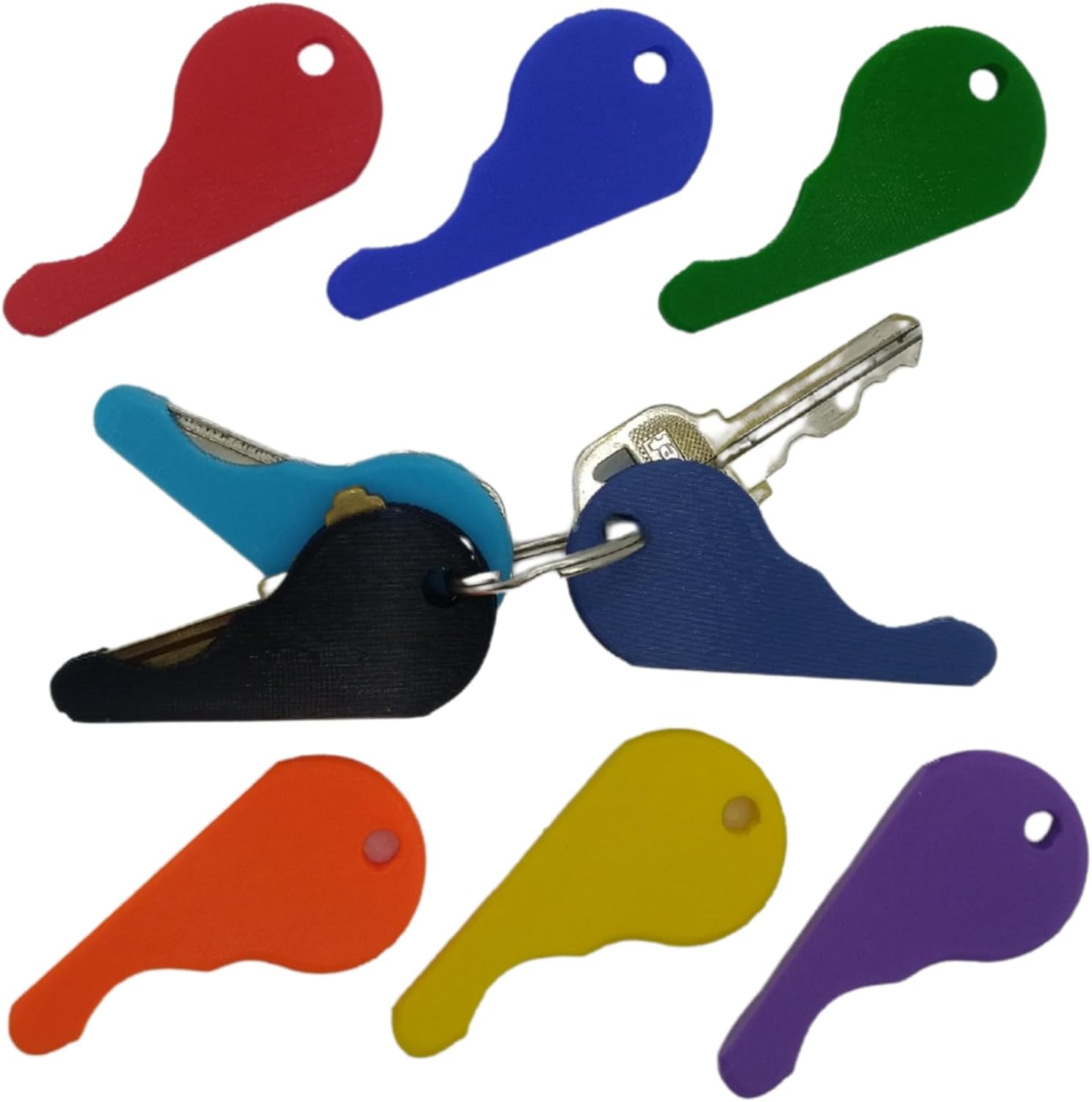 Amazon.com: Color-Coded Key Organizer Covers, Set of 3 Key Ring ...