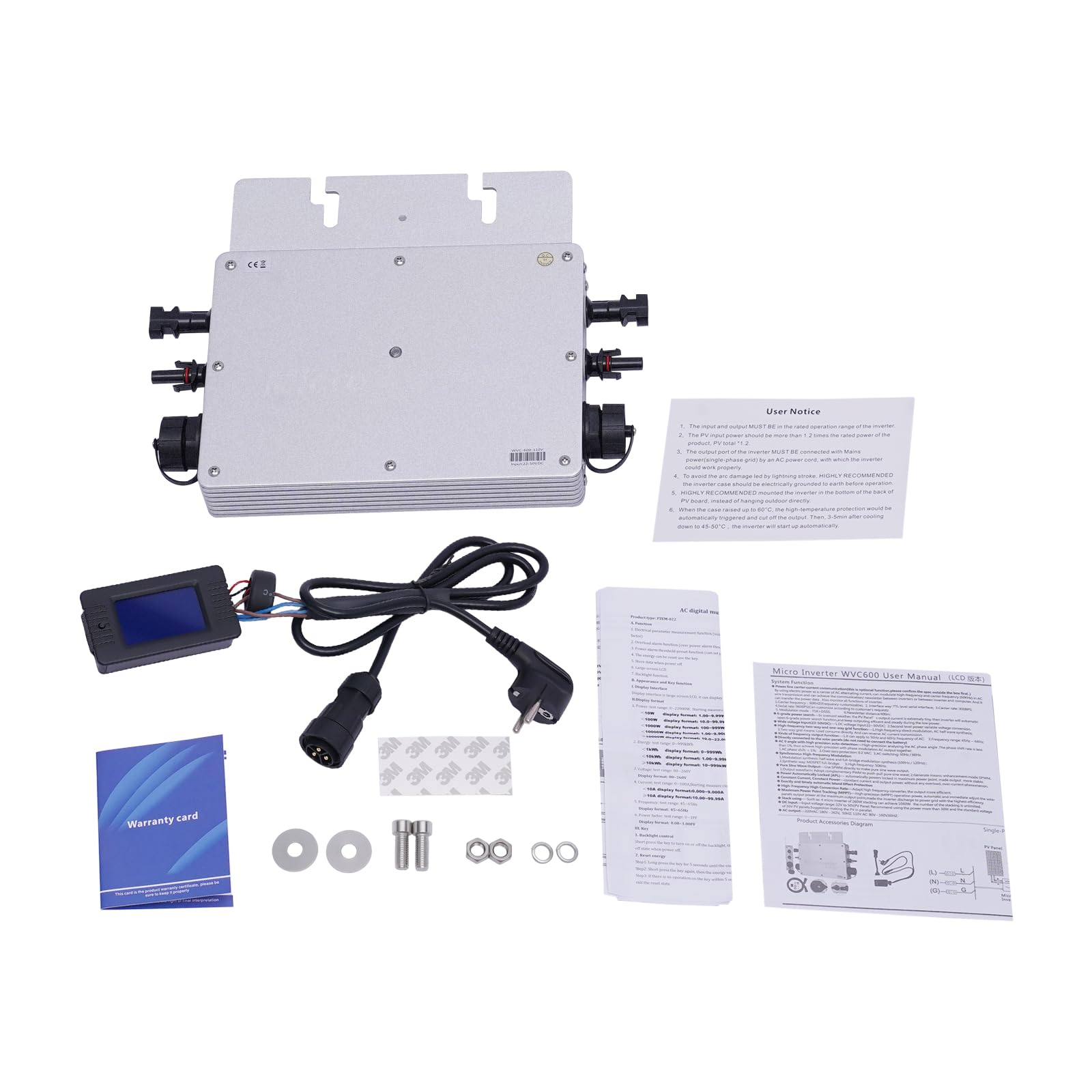 Onduleur solaire Micro Grid Tie - Technologie de contrôle SPWM - Étanche IP65 - 700 W - Pour une utilisation dans les zones résidentielles ou commerciales