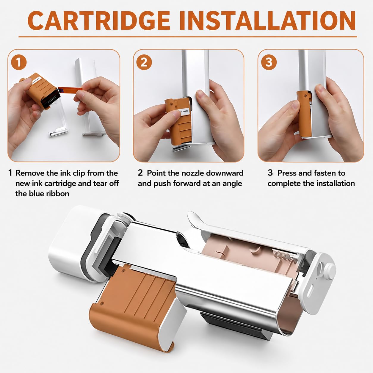 Imprimante alimentaire portable pour latte art, logo et motif décoratifs sur gâteaux, biscuits, pain et chocolat – Créez des motifs comestibles uniques