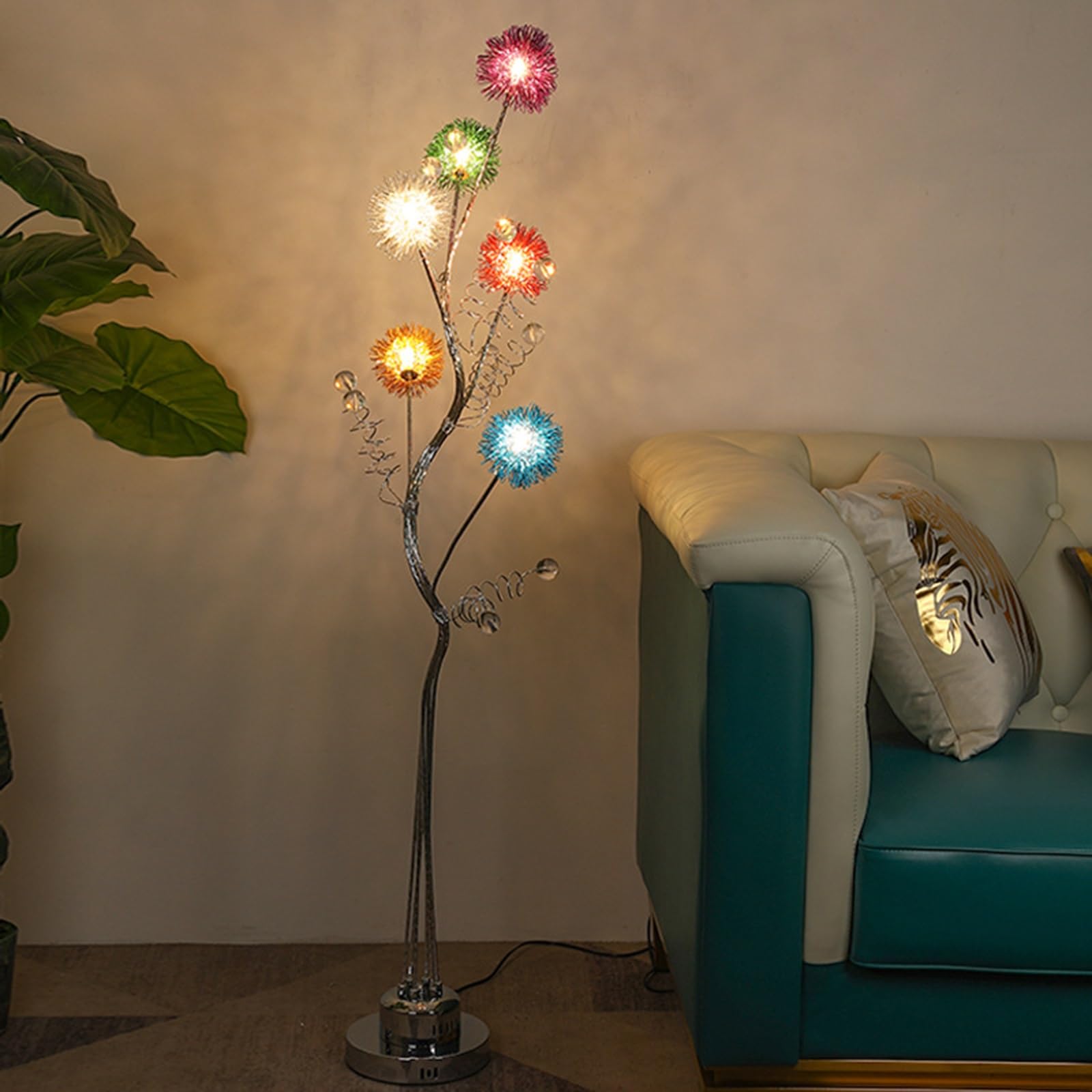 Lámpara de piso LED moderna y luminaria de pie europea de aluminio 8