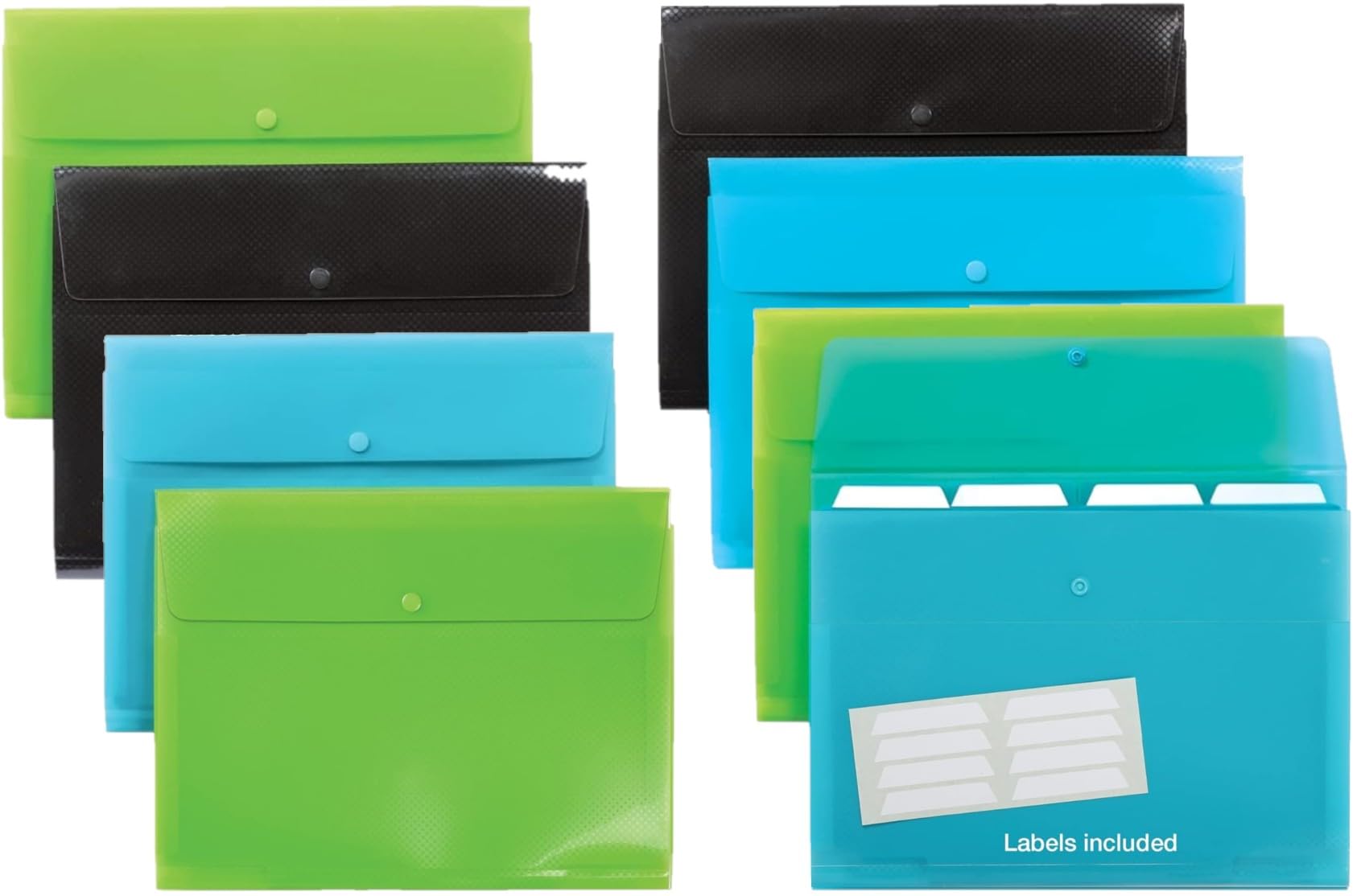 Amazon.com : Oxford Plastic Expanding Files, 8 Pack of 5 Pocket