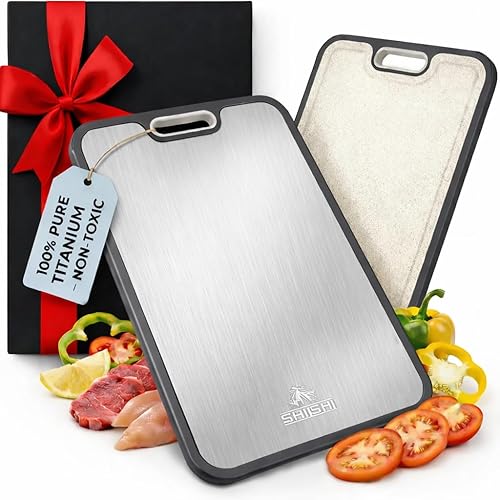 Shishi Titanium Cutting Board,100% Pure Titanium Non Toxic Cutting Boards