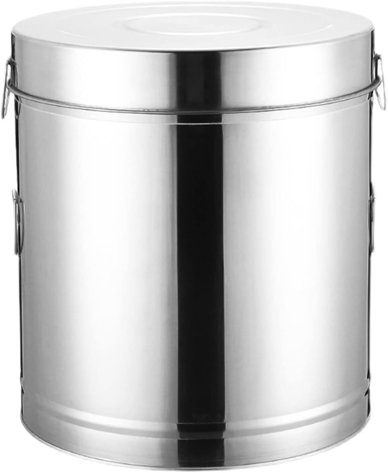 SBCGFY Stainless Steel Airtight Storage Containers For Kitchen Organisation Flour Cereal Rice Jars Insect Proof Moisture Proof,25Kg