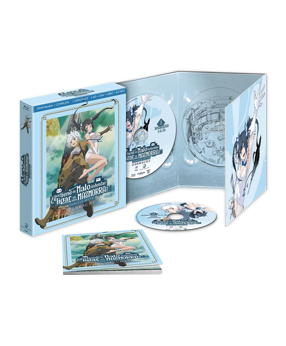 Danmachi T1 Bluray serie completa de animación japonesa en formato físico de alta resolución