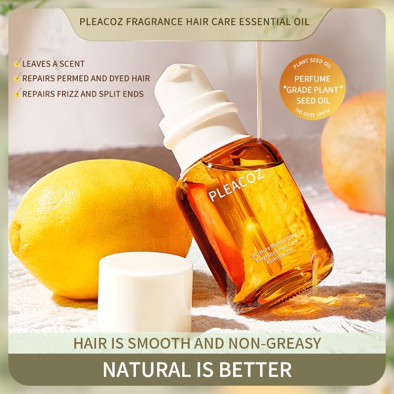 2 Boxes Fragrance Hair Oil 50ml – Lightweight, non-greasy serum with olive, sunflower, and macadamia oils.