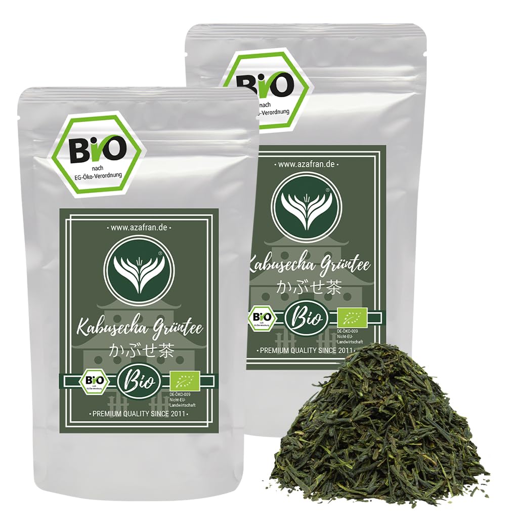 Azafran BIO Kabusecha, Grüner Tee Japan Orihima, Kabuse Cha Sencha Grüntee 500g