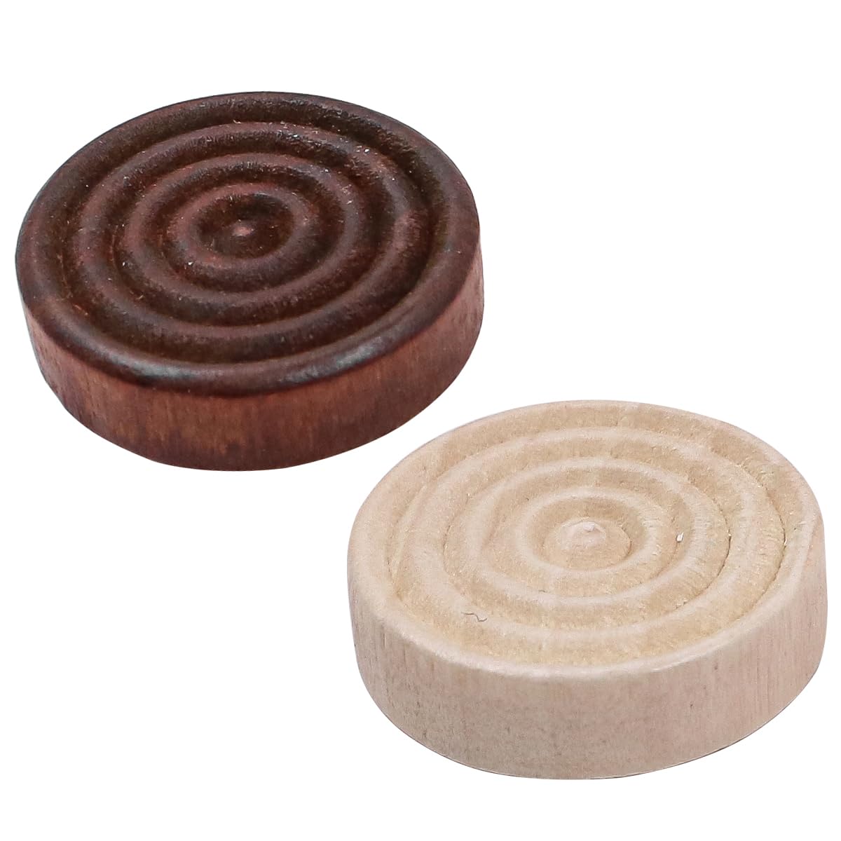Alnicov 48pcs Wooden Backgammon Pieces Stackable Wooden Checkers Pieces Replacement Game Chips for Board Game Accessories - Image 4