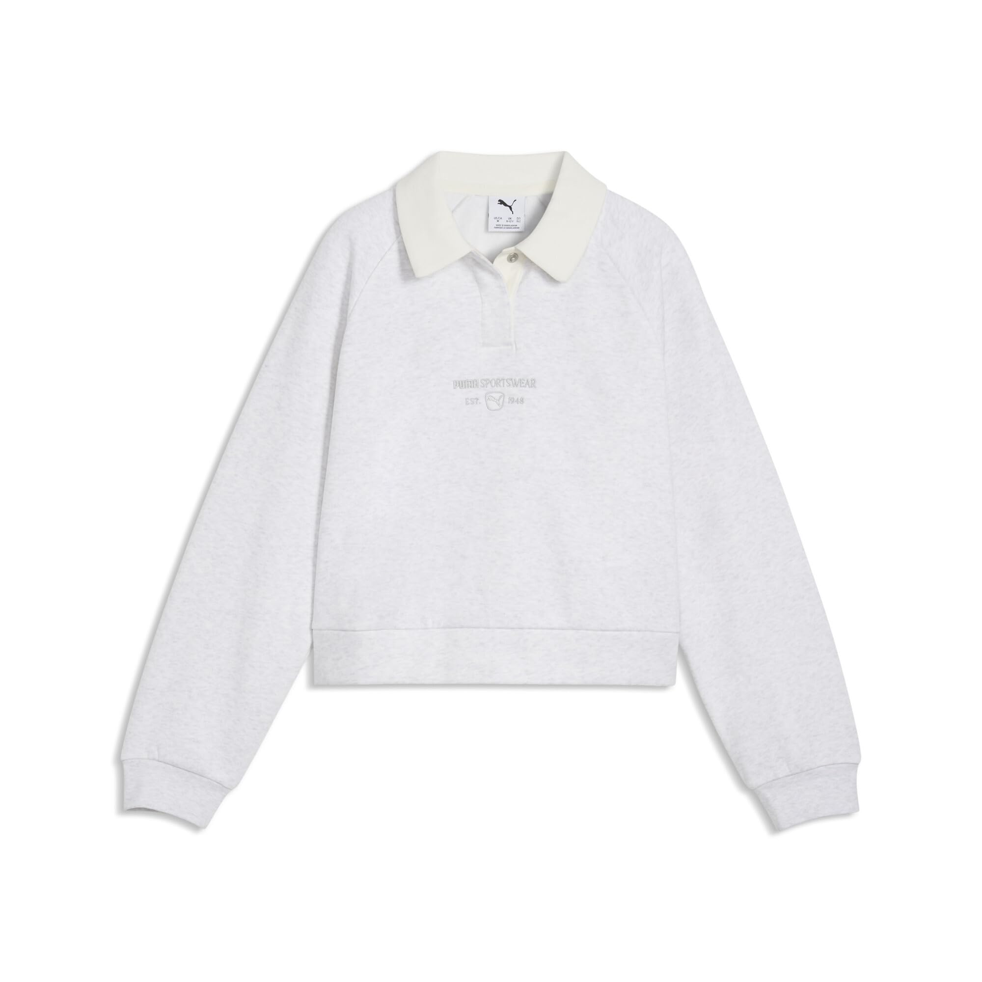 PUMA Sudadera Corta de Felpa Holgada Class Niño